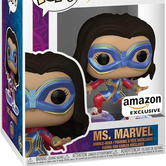 NEW Funko Pop! Marvel Ms. Marvel #1084 Bobble-Head Collectible Vinyl Figure Toy - Picture 1 of 8